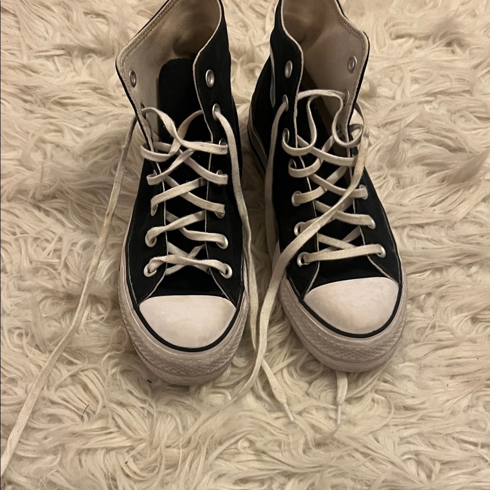 Converse Black and White High-Top Sneakers